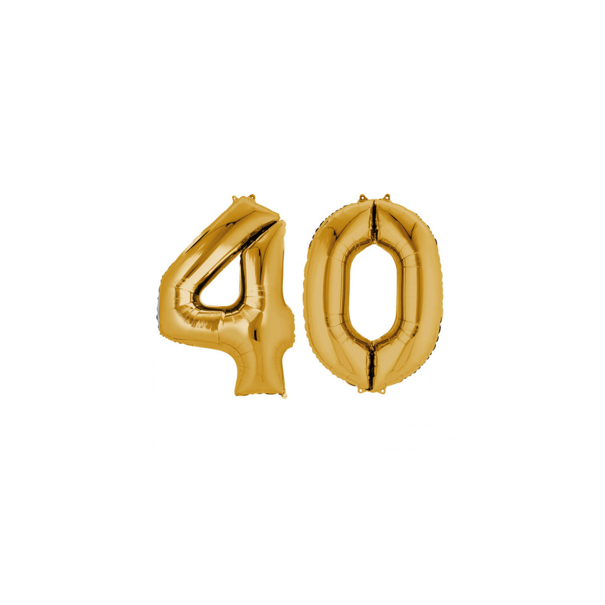 Set baloane folie cifre aurii 40 ani