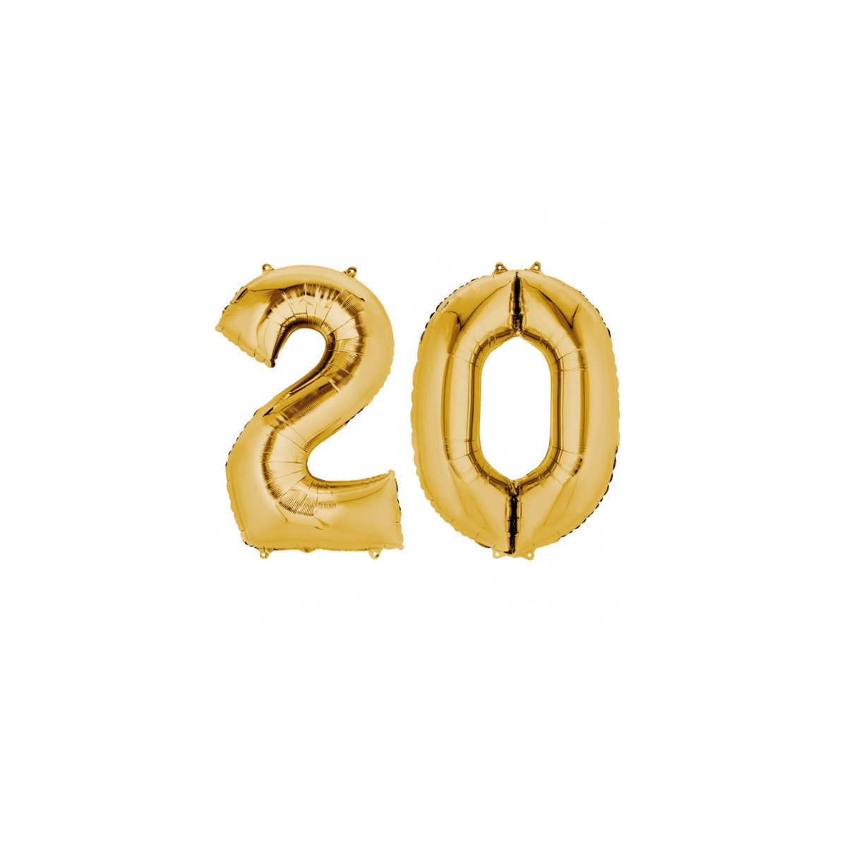Set baloane folie cifre aurii 20 ani