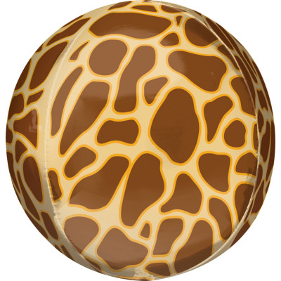 Balon sfera folie orbz print girafa 40 cm