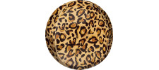 Balon sfera folie orbz print leopard 40 cm