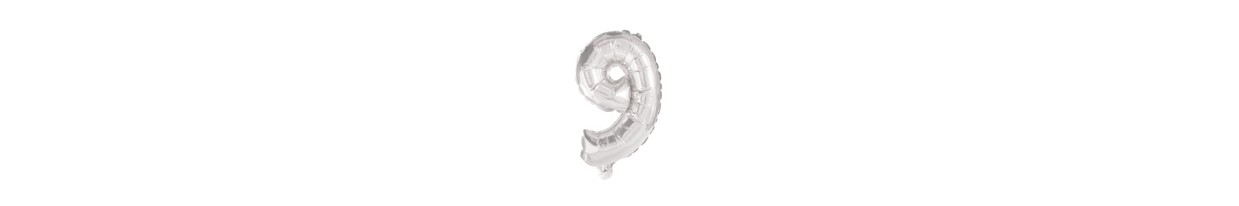 Baloane folie cifre argintii 35 cm