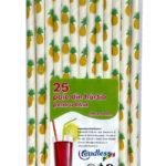 Set 25 paie din hartie decor ananas