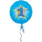 Balon folie 45 cm Blue Stars 1 AN