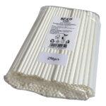 Bioco 250 paie albe din hartie, biodegradabile si compostabile, 200x6mm.