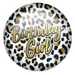 Balon folie Leopard Birthday Girl 45 cm
