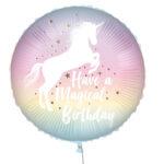Balon folie Unicorn Magical Birthday 45 cm