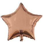 Balon folie uni stea rose-gold 46 cm