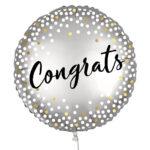 Balon folie 45 cm metalizat Congrats