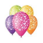 Set 10 baloane asortate 30 cm inscriptionate Fluturi si frunze