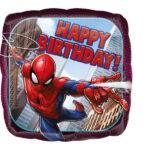 Balon folie 45 cm Spiderman Happy Birthday