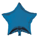 Balon folie uni stea blue 46 cm