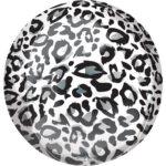 Balon sfera folie orbz print leopard zapada, 40 cm