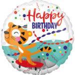 Balon folie 45 cm Happy Tiger Birthday