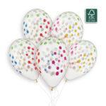 Set 50 baloane cristal imprimate buline color, 33 cm BF