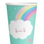 Set 8 pahare 250 ml Rainbow & Cloud
