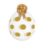 Balon stuffing transparent cu buline aurii, 45 cm