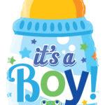 Balon figurina biberon It's a Boy, 51 cm