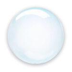 Balon crystal B-LOON bleu, 46 cm