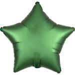 Balon folie stea Verde smarald satin luxe 43 cm