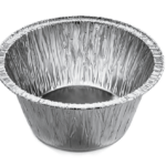 Caserolă aluminiu pentru budincă/brioșe, 135cc