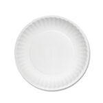 Bioco set 50 farfurii rotunde din carton 18 cm