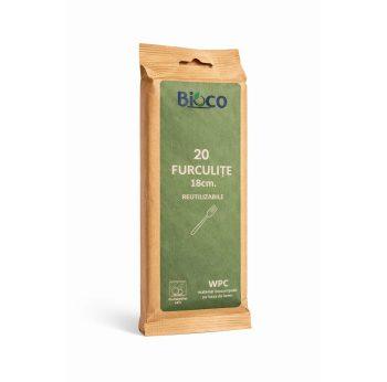 Bioco 20 furculite din fibra lemn, 18cm