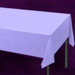 Fata de masa gofrata, lila, din hartie, 1.2 x 7 m