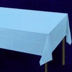 Fata de masa bleu din hartie, la rola, 1.2 x 7 m