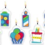 Set 6 mini lumanari figurine pentru tort