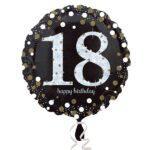 Balon folie 45 cm Sparkling 18 ani