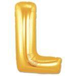 Balon folie figurina litera L aurie