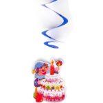 Set 3 decoratiuni spirale agatatoare clovn tort