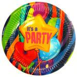 Set 8 farfurii Happy Party 18 cm