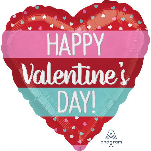 9788-1.jpg Balon folie 45 cm Happy Valentines Day - imagine 1