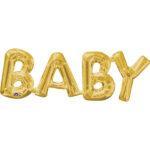Balon folie Baby Gold 66 x 22 cm