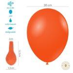 100 baloane orange standard 30 cm, Rocca