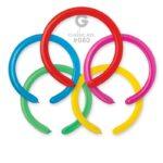 Set 1000 baloane modelaj profesionale 152x5 cm Gemar Italia – culori asortate, calitate premium pentru artiști și animatori