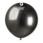Balon jumbo chrome gri 48 cm