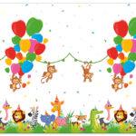 Fata de masa Jungle Balloons, 120x180cm