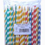 Bioco 125 paie din hartie, drepte, cu lingura, 200 x 8mm.