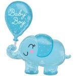 Balon figurina Elefant Baby Boy 73x78 cm