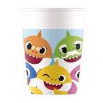 Set 8 pahare party 200ml Baby Shark