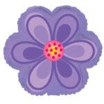 Balon figurina Daisy Lilac flower, 36 cm