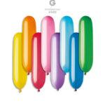 500 baloane cilindri mici, mix color, 45 cm