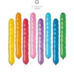 400 baloane spirale, mix color, 80 cm