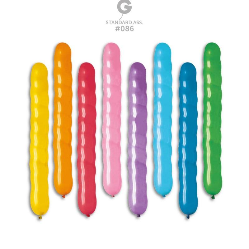 12783.jpg 400 baloane spirale, mix color, 80 cm - imagine 1