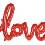 Balon scris LOVE, 108x64cm