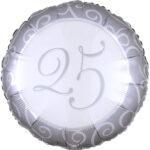 Balon folie 45 cm Aniversare 25 ani