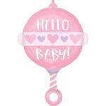 Balon folie figurina Zornaitoare Baby Girl, 43x60cm