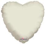 Balon folie inima 45 cm Ivory